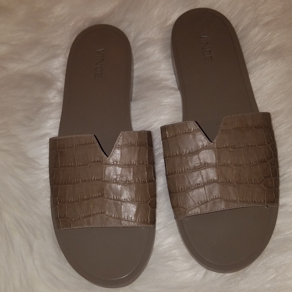 Vince Size 9.5  Croc Slides Sandals
